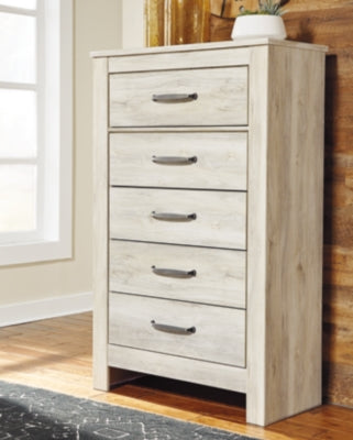 Bellaby 5-Drawer Chest - Modern Wooden Dresser for Bedroom & Closet Organization - Perfect for Home, Office, and Dorm Room Storage