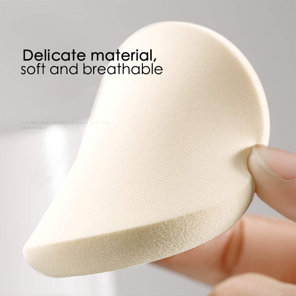 40PCS Round & Square Makeup Blenders Sponges Set - Latex Free, Soft & Flexible for Dry & Wet Application | Perfect for Full Face Curve Blending with Cream, Liquid & Powder Foundation | Ideal for Professional Makeup, Daily Beauty Routine & Travel Cosmetics Kit