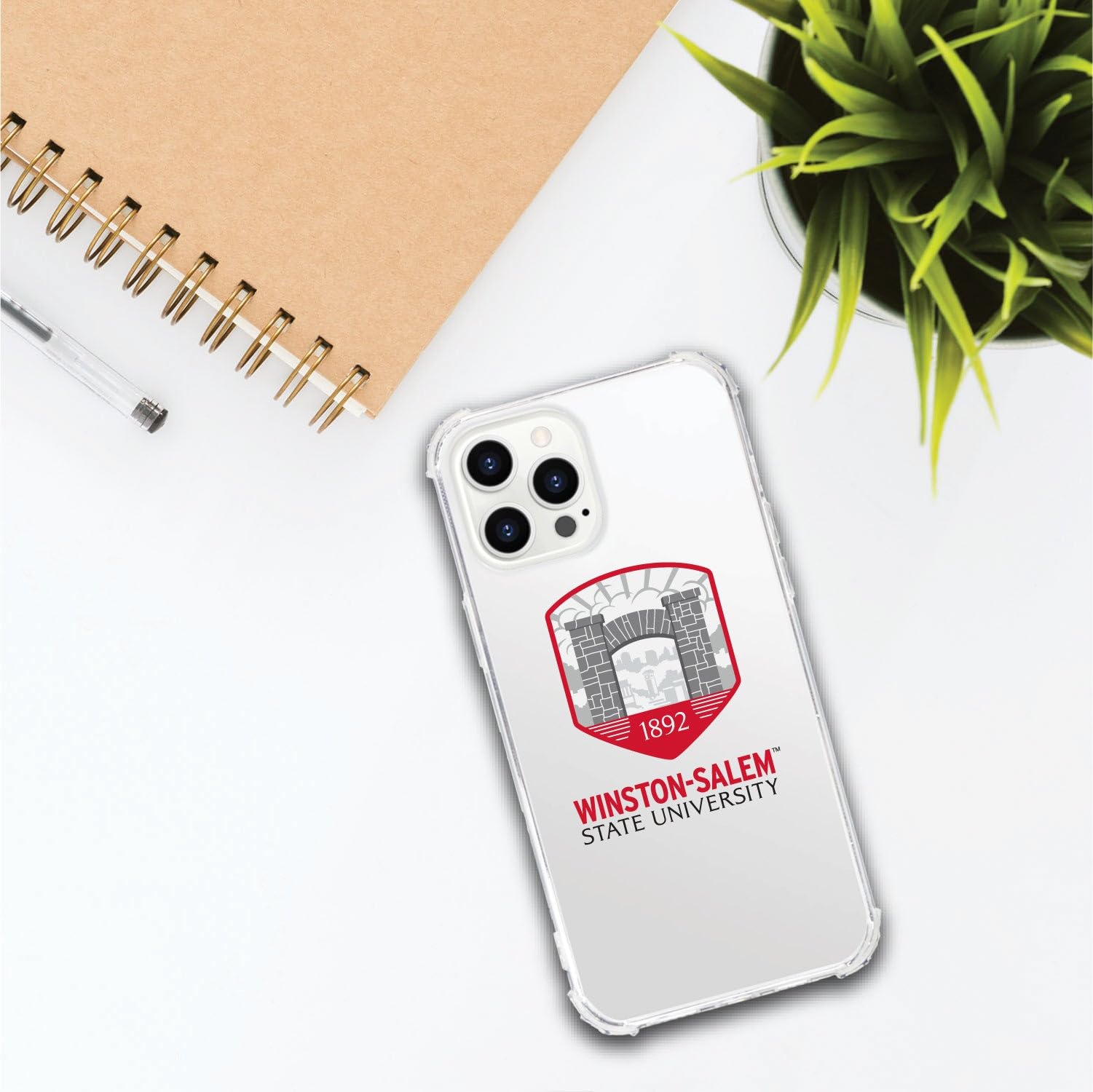 OTM Essentials Rugged Phone Case for iPhone 13 - Winston-Salem State University Edition | Shockproof Protective Cover with Reinforced Edges | Perfect for College Students & Alumni