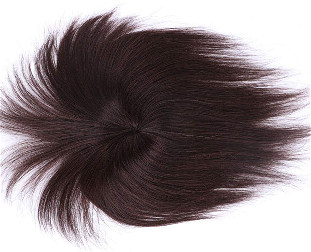 Real Human Hair Clip-in Toppers with Bangs for Women - 8