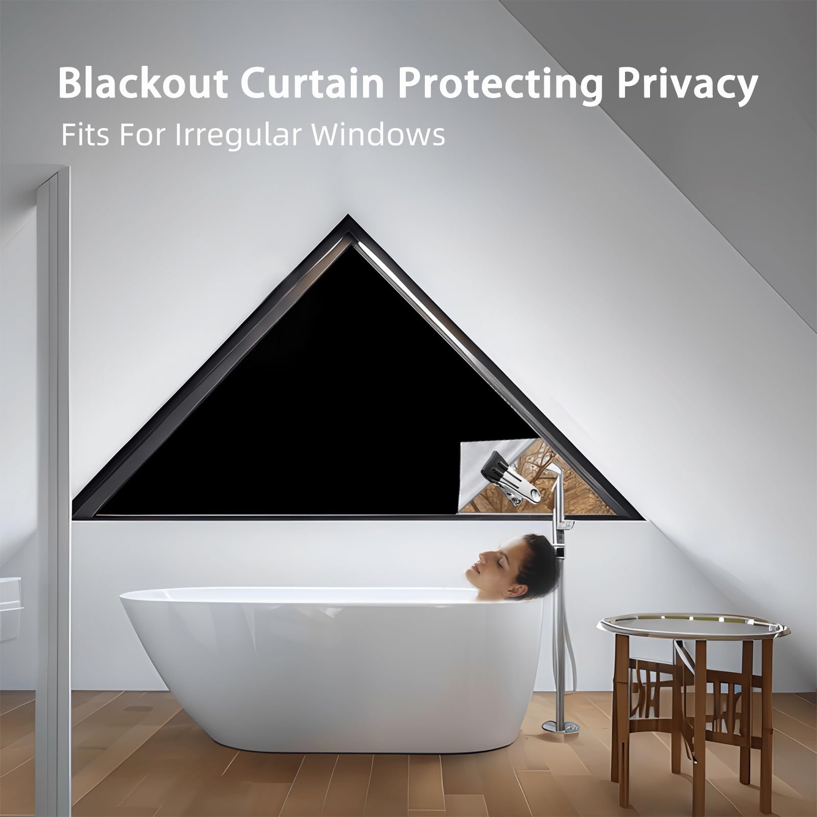 Blackout Curtains for Windows - 100% Light Blocking Portable Room Darkening Shades 57x80 Inch - Perfect for Bedroom, Nursery, Baby Room & Travel Camping - Easy Install Reusable Lightweight Temporary Window Coverings - Ideal for Better Sleep, Privacy & Home Theater Setup