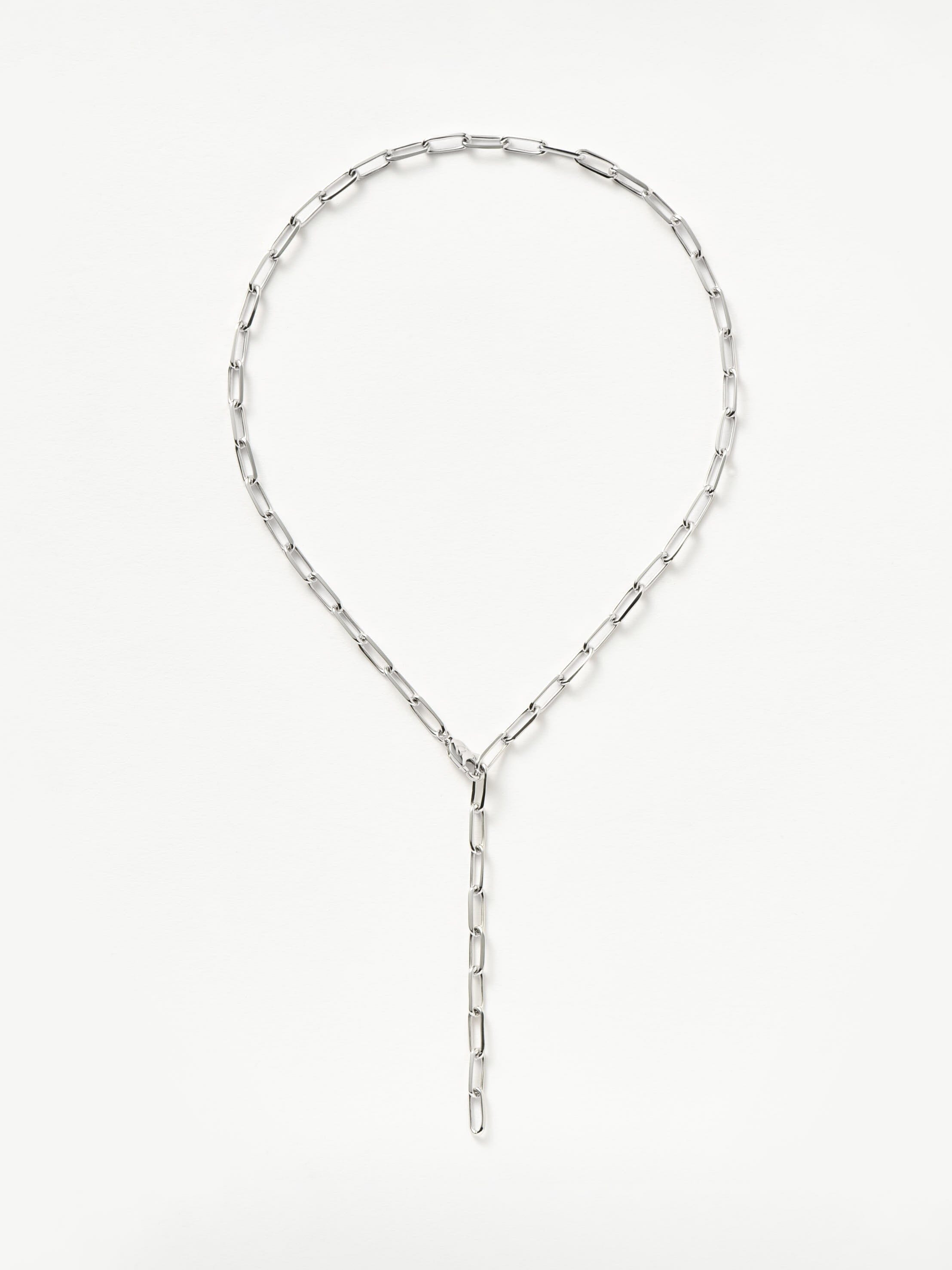 Vintage Mini Paperclip Chain Necklace - Silver Plated Dainty Layering Jewelry for Women, Perfect for Everyday Wear & Gift Giving