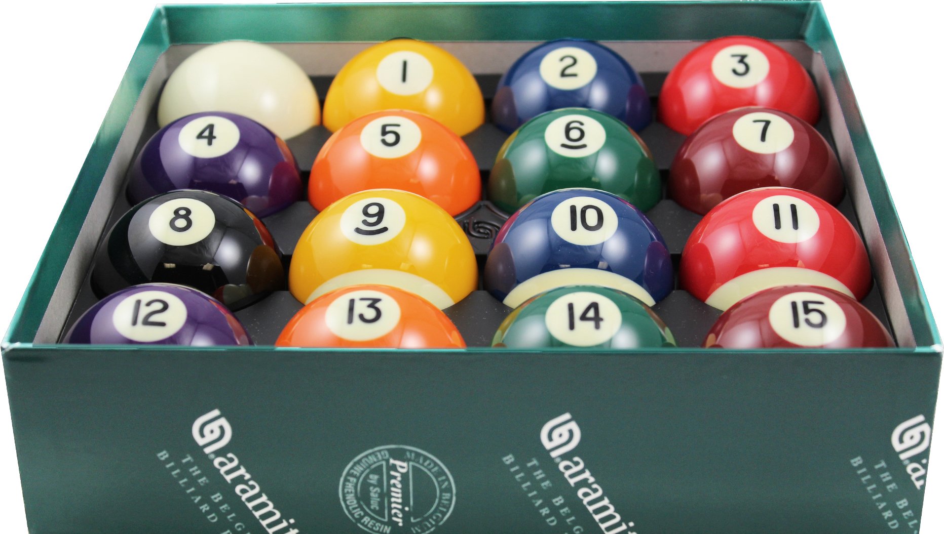 Aramith Premier Belgian Billiard Balls - Professional Pool Balls Set for Tournament & Home Game Room Use