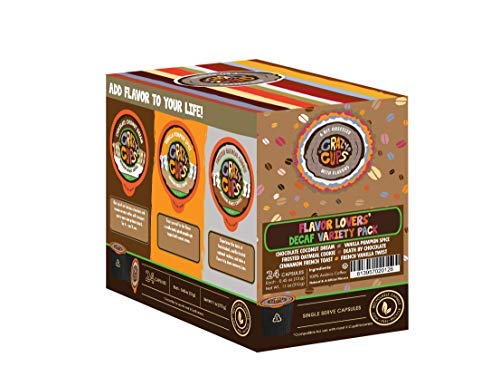 Best Decaf Flavored Coffee Variety Pack - 24 Count K-Cups for Keurig Brewers | Perfect for Office, Home & Gift Giving