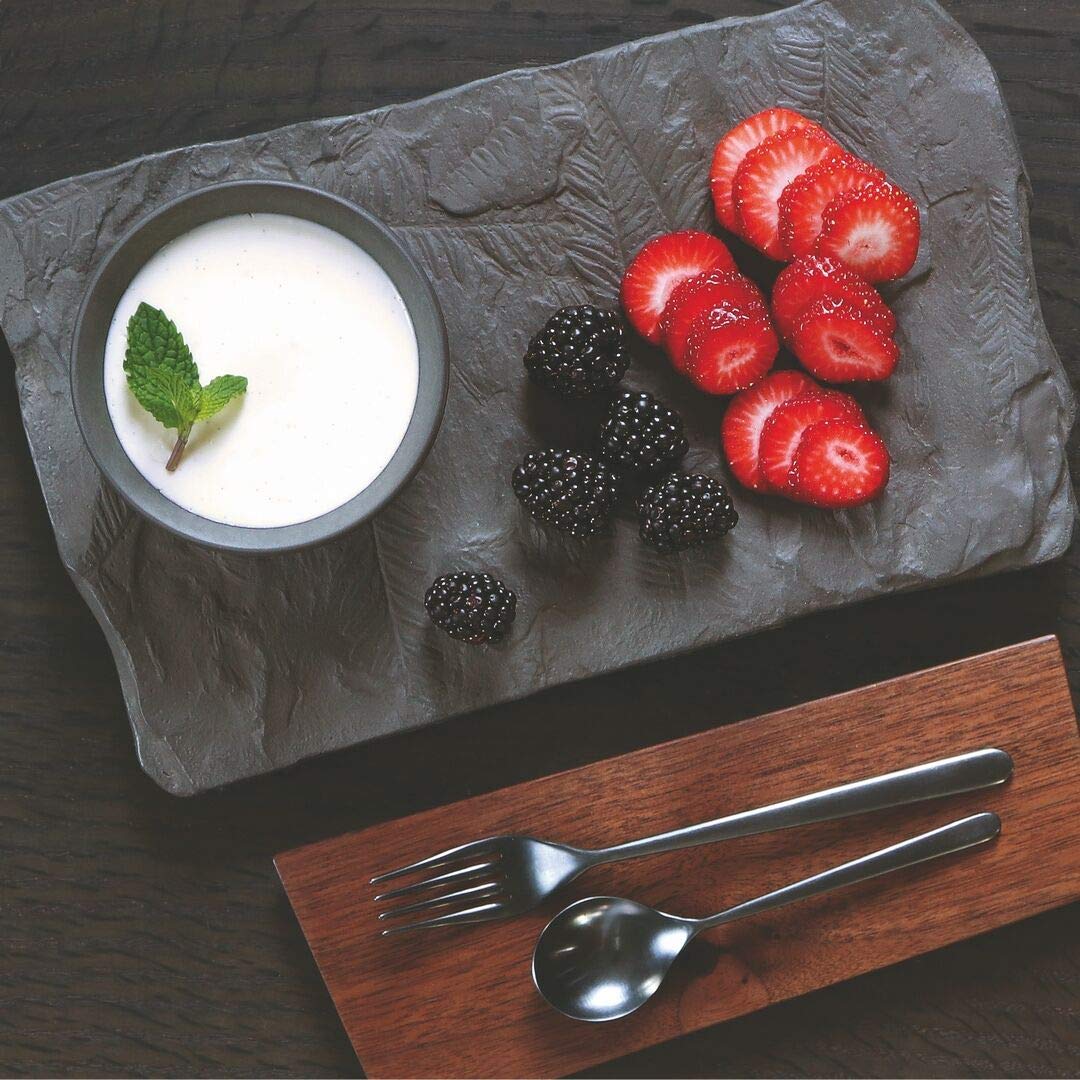 Premium Mepra Linea Oro Nero Coffee Spoons - Set of 6 Stainless Steel Espresso Spoons for Coffee Lovers, Perfect for Home, Cafe or Restaurant Use
