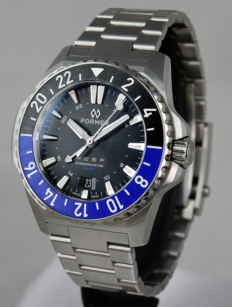 Pre-Owned Formex REEF GMT Watch - Black & Blue Ceramic Bezel, Swiss Automatic Movement | Luxury Dive Watch for Travelers & Professionals