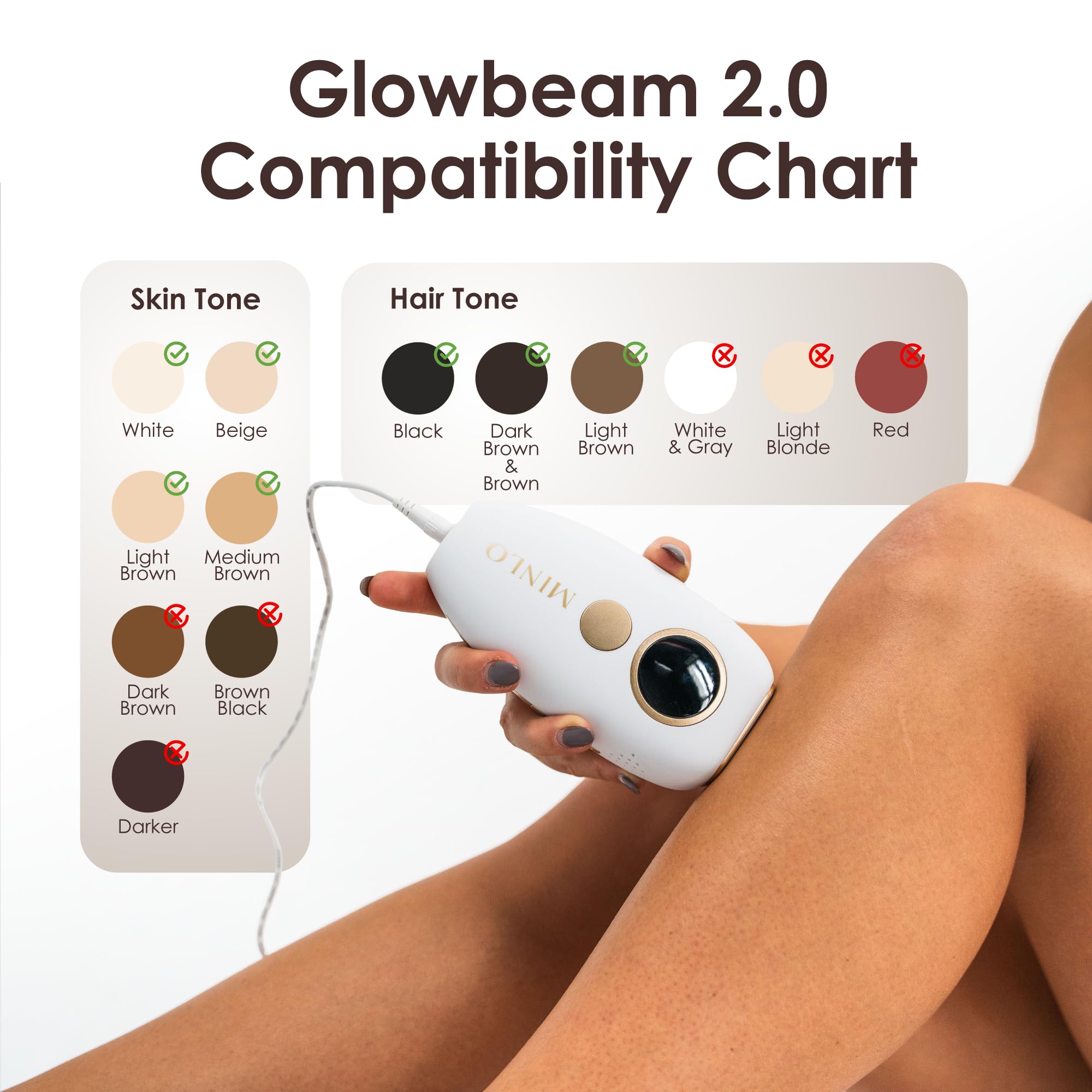 Best At-Home IPL Laser Hair Removal Device for Men & Women | Painless Permanent Hair Remover with Ice-Cooling Technology for Arms, Back, Legs, Bikini Line & Full Body | Safe for Sensitive Skin | Perfect for Smooth Skin & Confidence Boost
