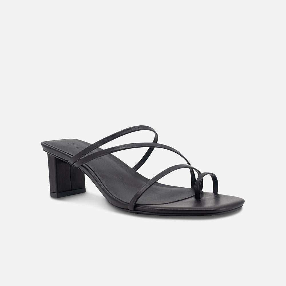 Theo Mid Mule Black - Comfortable Women's Slip-On Shoes for Casual Wear, Work & Everyday Use