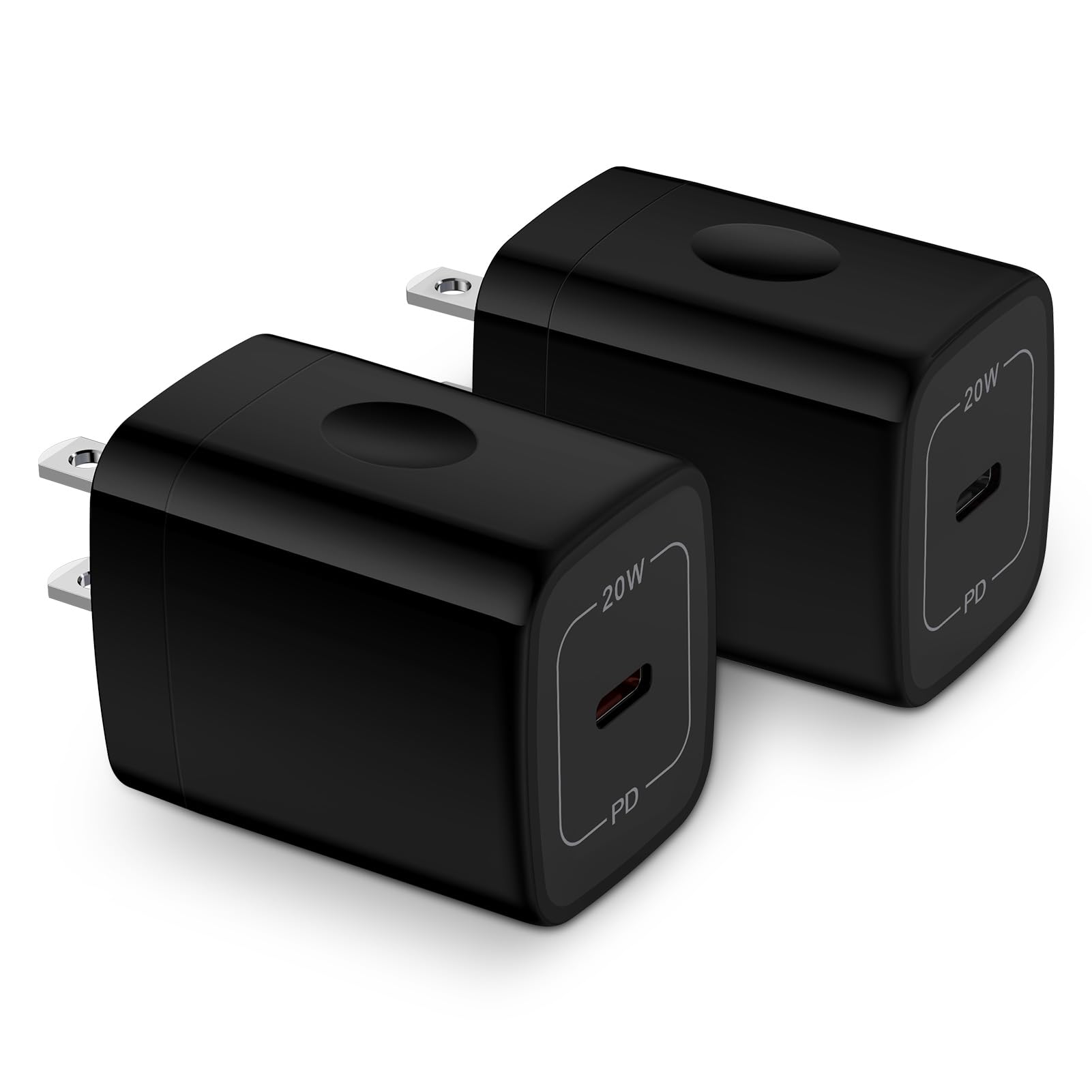 20W Samsung Type C Fast Charger Block - PD3.0 USB C Wall Adapter for Galaxy S25/S25 Ultra/A15/A16/5G/A55/A35/A14/A13/A54/S24/S23 & iPhone 16/15/14/13 Pro Max/Pixel 9/8a/8/7 Pro - Quick Charge for Home, Office & Travel