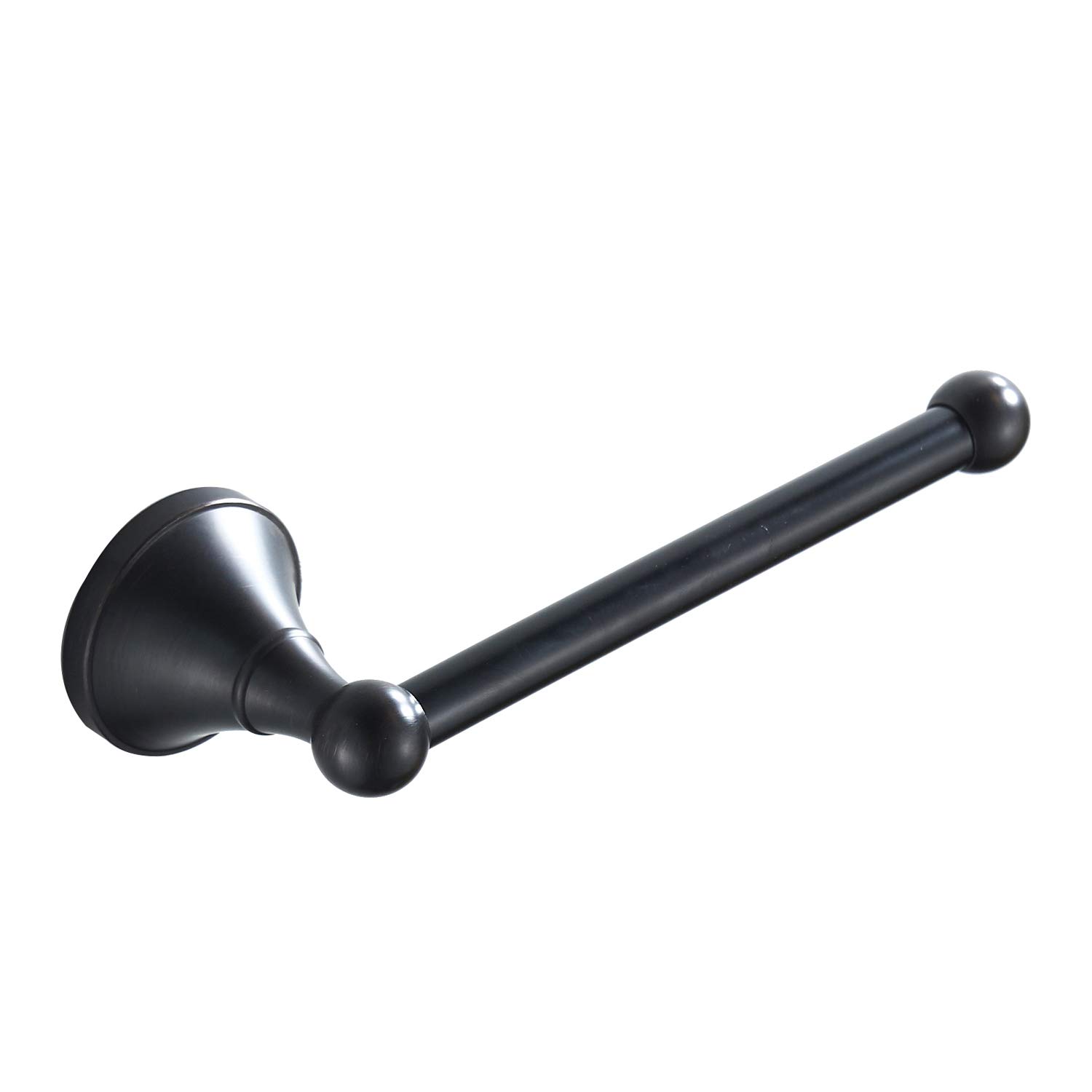 Antique Brass Wall Mounted Toilet Paper Holder - Matte Black Bathroom & Kitchen Tissue Roll Holder - Durable & Stylish for Home, Office, or RV Use