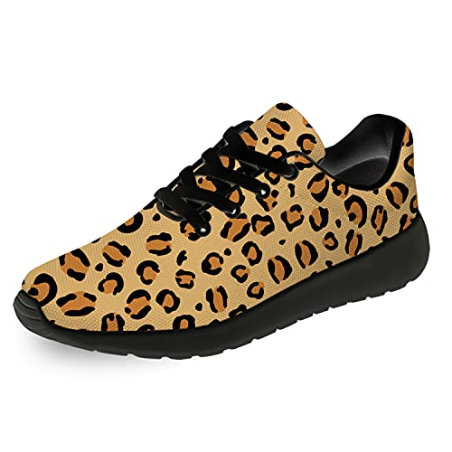 Ciadoon Leopard Print Running Shoes for Women & Men - Athletic Tennis Sport Sneakers for Walking, Jogging & Casual Wear - Comfortable Gym & Workout Shoes - Perfect Gift for Him & Her - Ideal for Fitness, Travel & Everyday Use