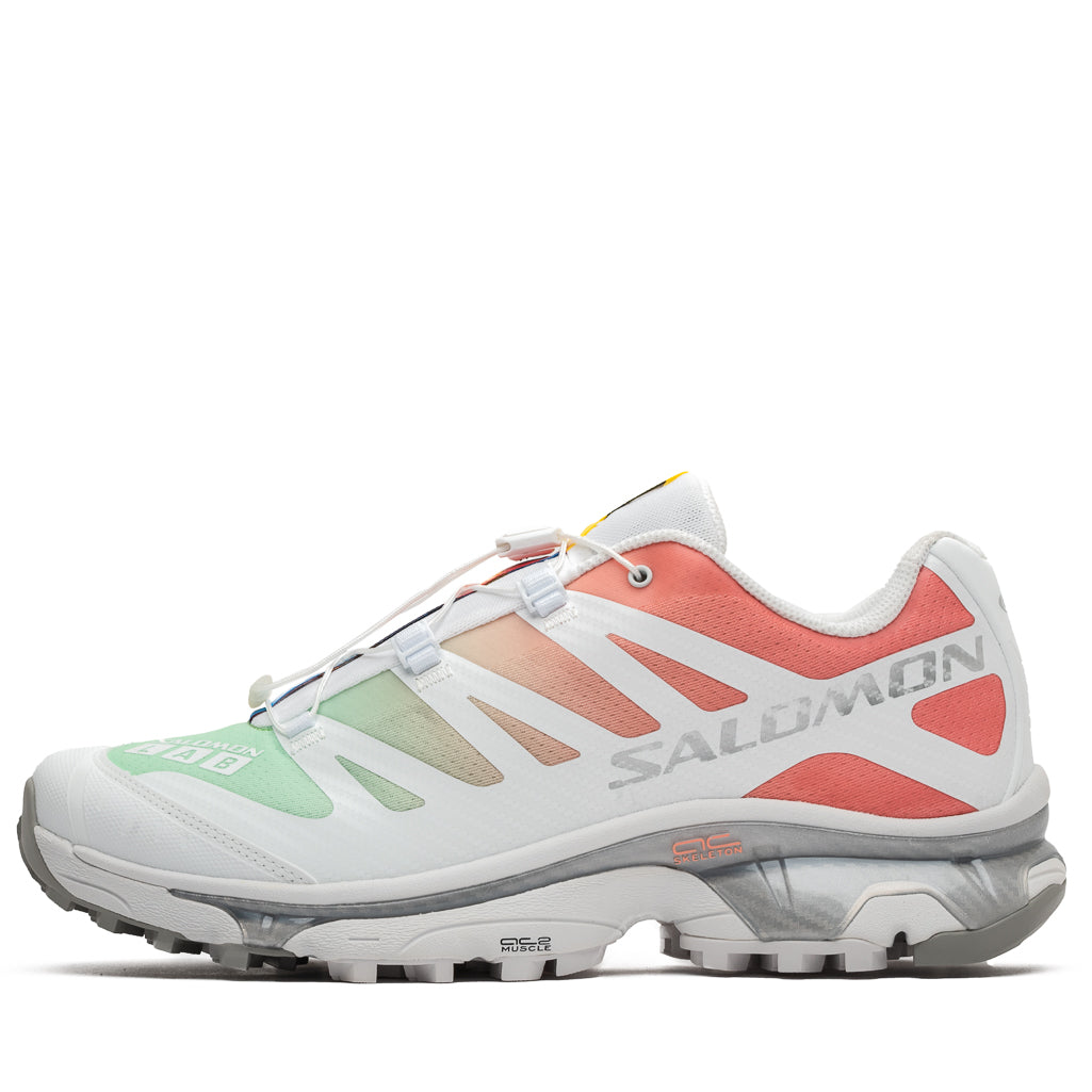 Salomon XT 4 Trail Running Shoes - White/Green Ash - Lightweight & Durable for Hiking & Outdoor Adventures