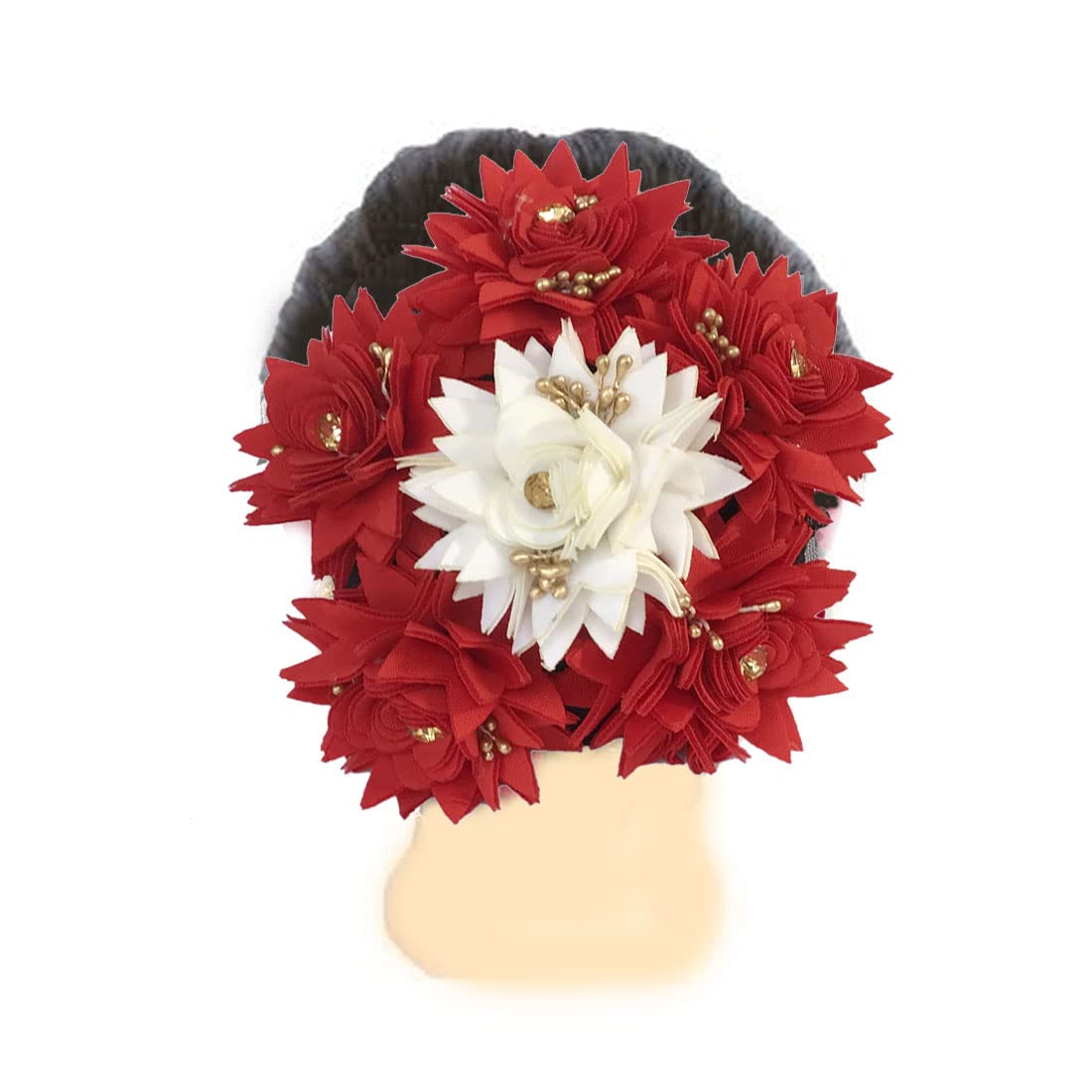 Gadinfashion™ Bridal Artificial Full Gajra Hair Accessories for Women - Pack of 1 | Perfect for Weddings, Parties & Traditional Indian Hairstyles