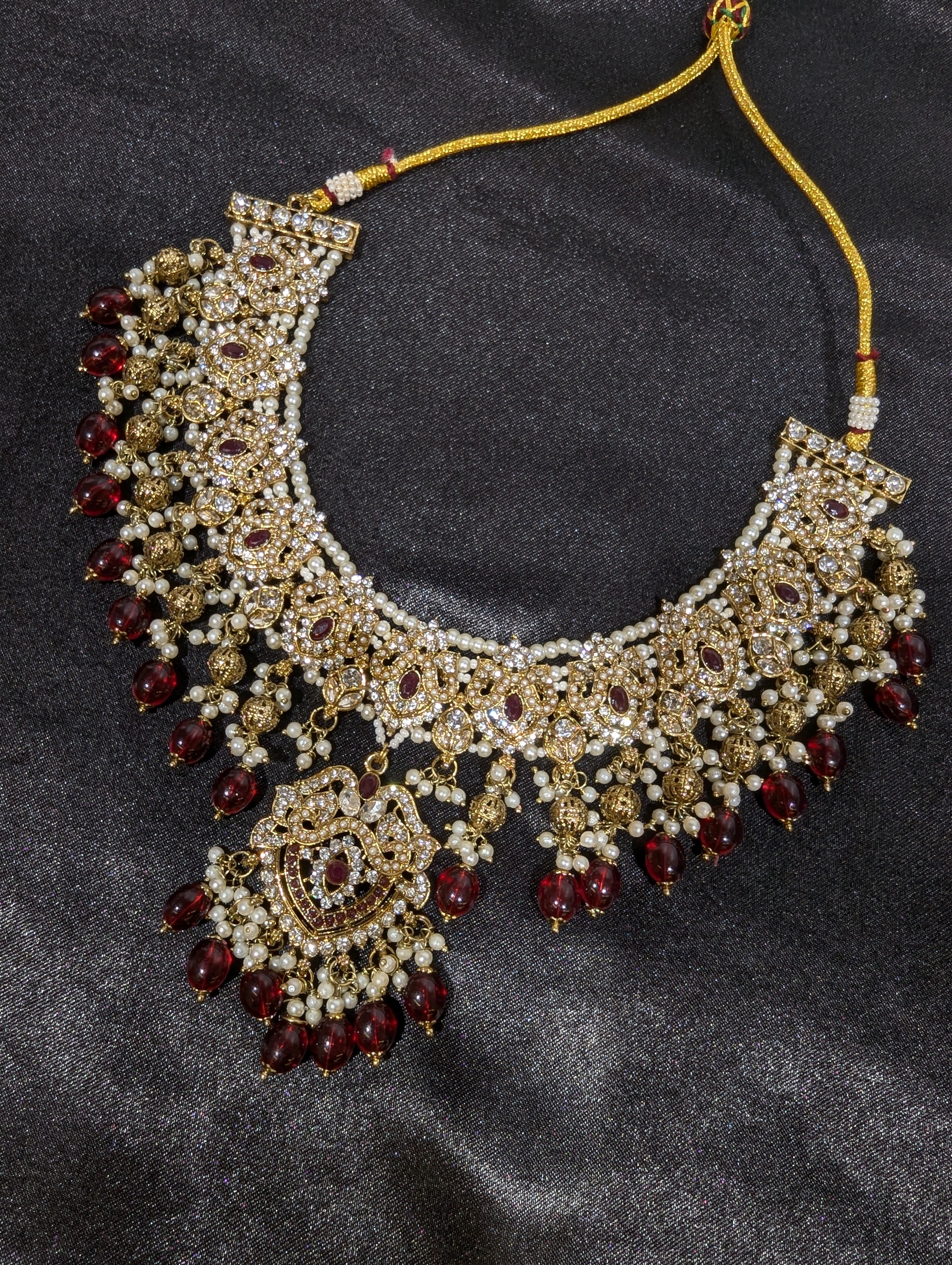 Elegant Aishwarya Semi Bridal Set - Perfect for Weddings, Engagements & Special Occasions | Gold-Plated Jewelry for Women