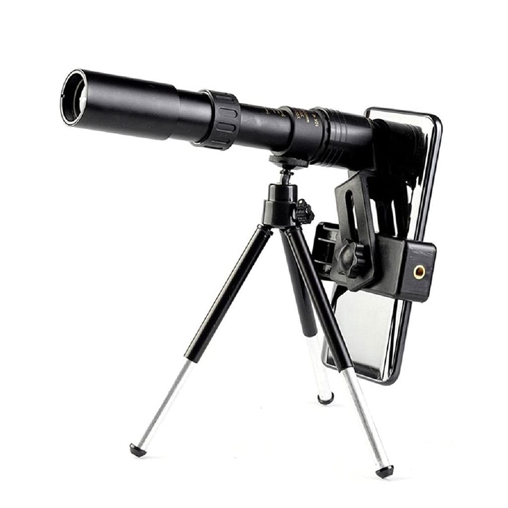 4K 10-300x40mm Super Telephoto Zoom Monocular Telescope with Tripod & Phone Clip - HD Bird Watching, Hunting, Travel & Outdoor Adventure Accessories
