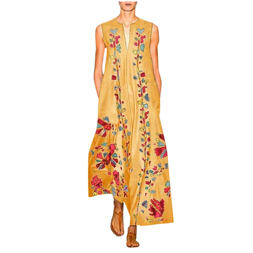 Women's Flattering Summer T-Shirt Dress with Ruffled Shoulder & Smocked Waist to Hide Belly Fat - Casual Tiered Dress for Beach, Vacation & Everyday Wear