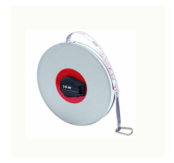 Sastaacha 30 Meter Fiberglass Measuring Tape - 30M/100ft, Durable & Flexible, Grey (Inch/Metric Scale) - Ideal for Construction, Sewing, DIY Projects & Home Renovation