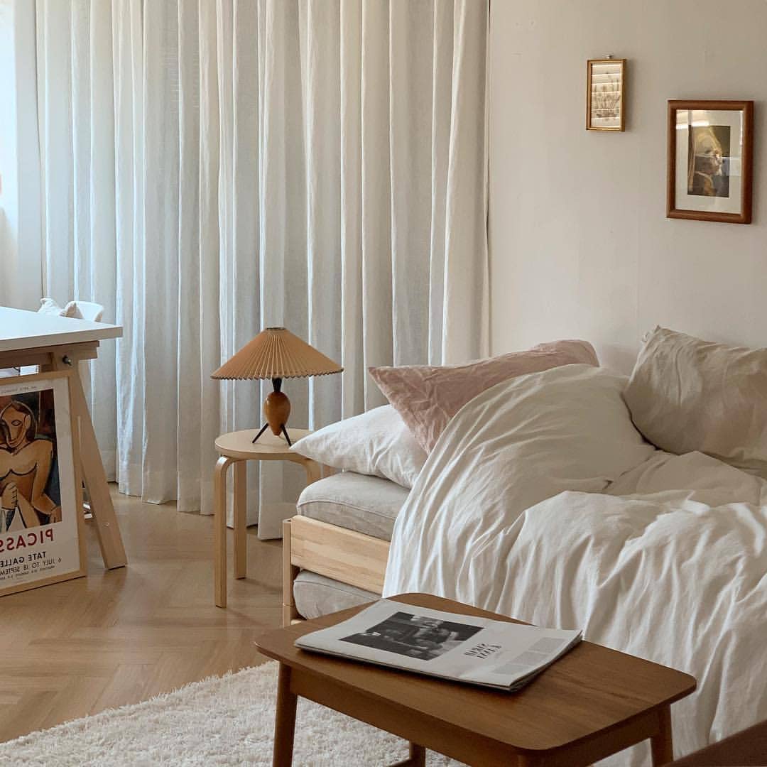 Modern LED Desk Lamp - Adjustable Bedside Table Lamp for Bedroom, Office & Study, Stylish Korean-Inspired Design, Perfect for Reading, Working & Decor