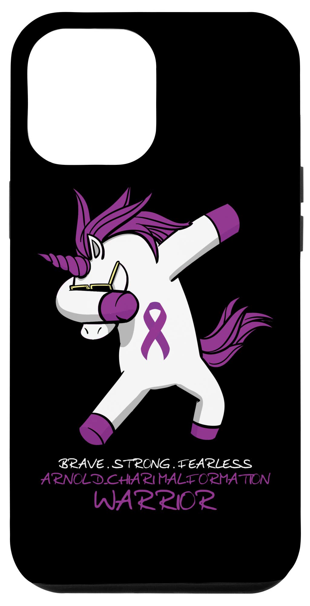 iPhone 12 Pro Max Case - Arnold Chiari Malformation Warrior Awareness - Durable Protective Cover for Daily Use & Special Causes