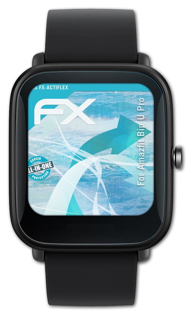Amazfit Bip U Pro Screen Protector - 3 Pack Ultra Clear Flexible Film Protector for Smartwatch | Scratch Resistant, Anti-Fingerprint | Perfect for Workouts, Outdoor Activities & Daily Use