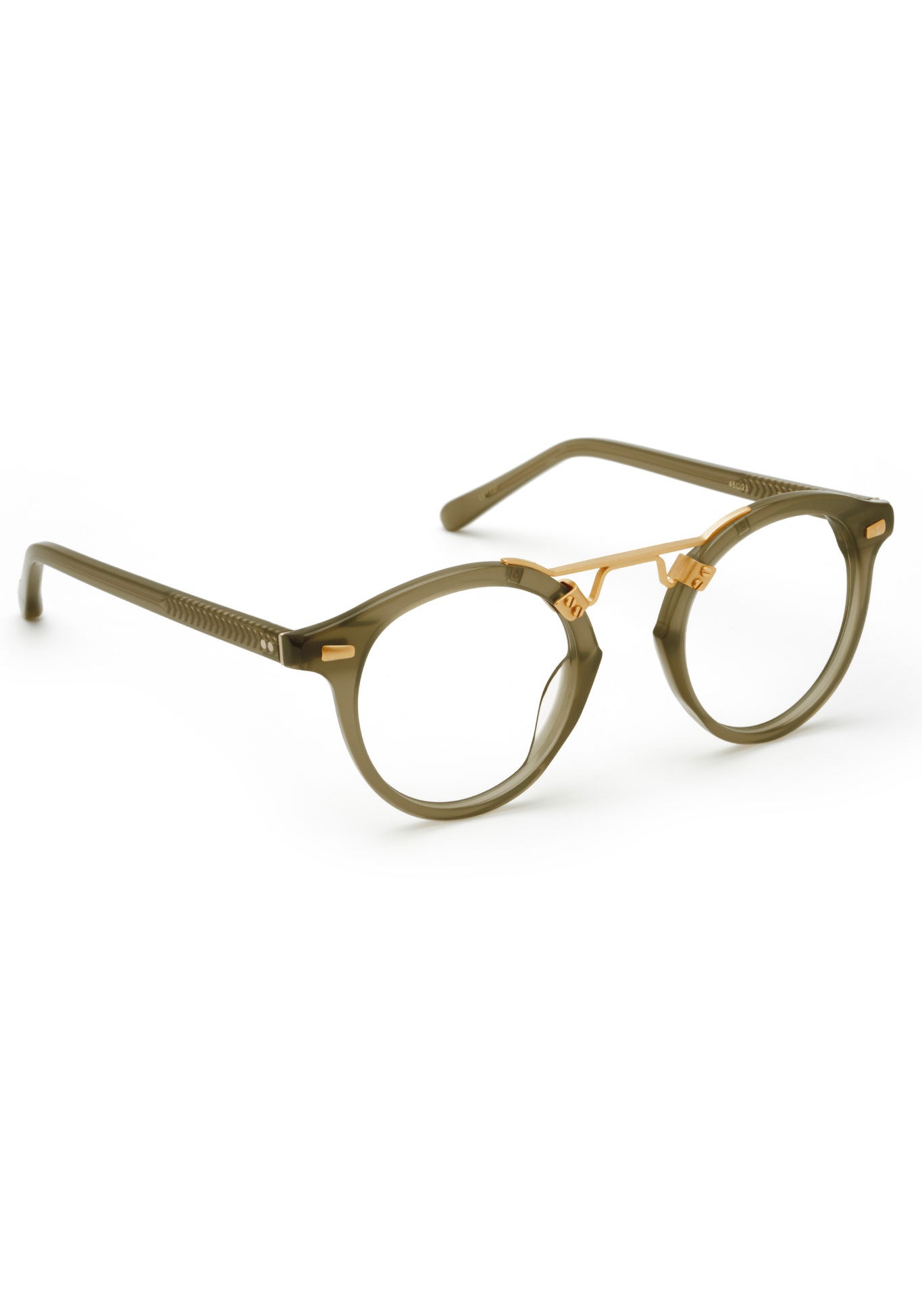 ST. LOUIS OPTICAL Moss 12K Gold Plated Eyeglass Frames - Premium Lightweight Glasses for Men & Women | Perfect for Office, Reading & Fashion Accessories
