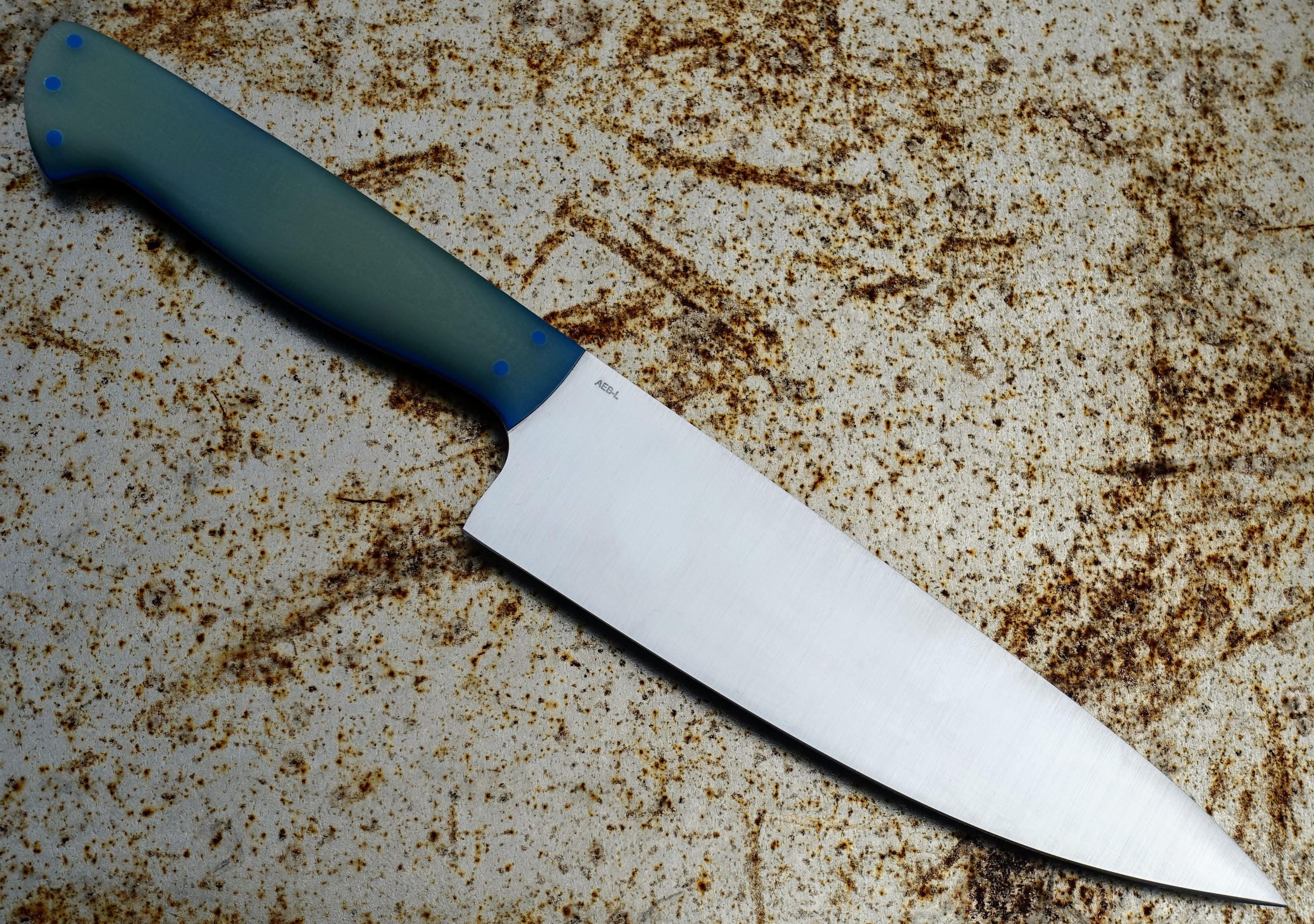 Premium American-Made Blade 8 AEB-L Stainless Steel Chef Knife - Professional Kitchen Essential for Slicing, Dicing & Food Prep