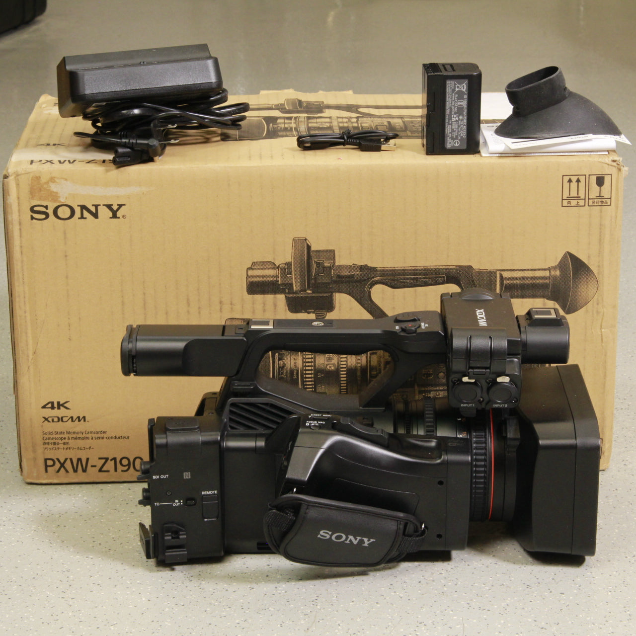 Open Box Excellent Condition Sony PXW-Z190 4K Camcorder with 3 CMOS 1/3