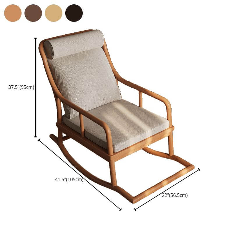 Premium Wooden Rocking Chairs for Front Porch - Midnight Black/Chalk/Azure Craftsman Style with Rear Support & Stationary Base | Perfect for Relaxing, Outdoor Decor & Country Home Sitting Areas