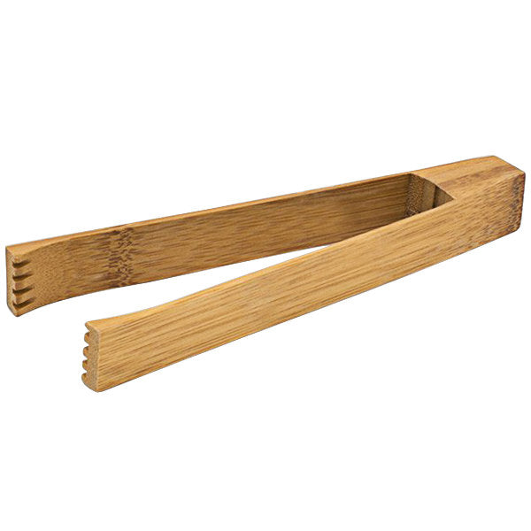Premium Bamboo Tongs for Cooking and Serving - 7.25 Inch Eco-Friendly Kitchen Utensils (12-Pack) - Perfect for Salad, BBQ, and Hot Pot Use