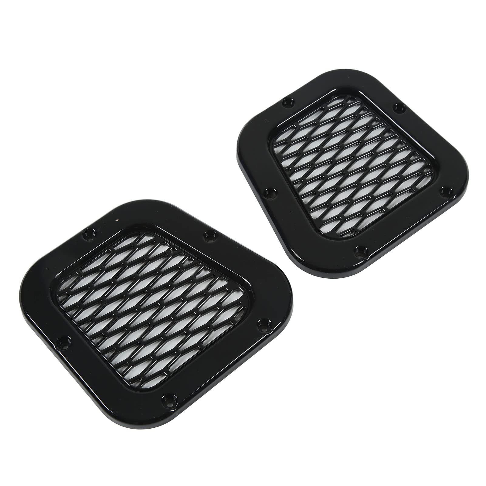 Uxsiya Side Air Flow Vent - Weatherproof & Heat Resistant Pre-Drilled Air Intake Grille - Glossy Black for Cars, Trucks & SUVs - Perfect for Engine Cooling & Vehicle Customization