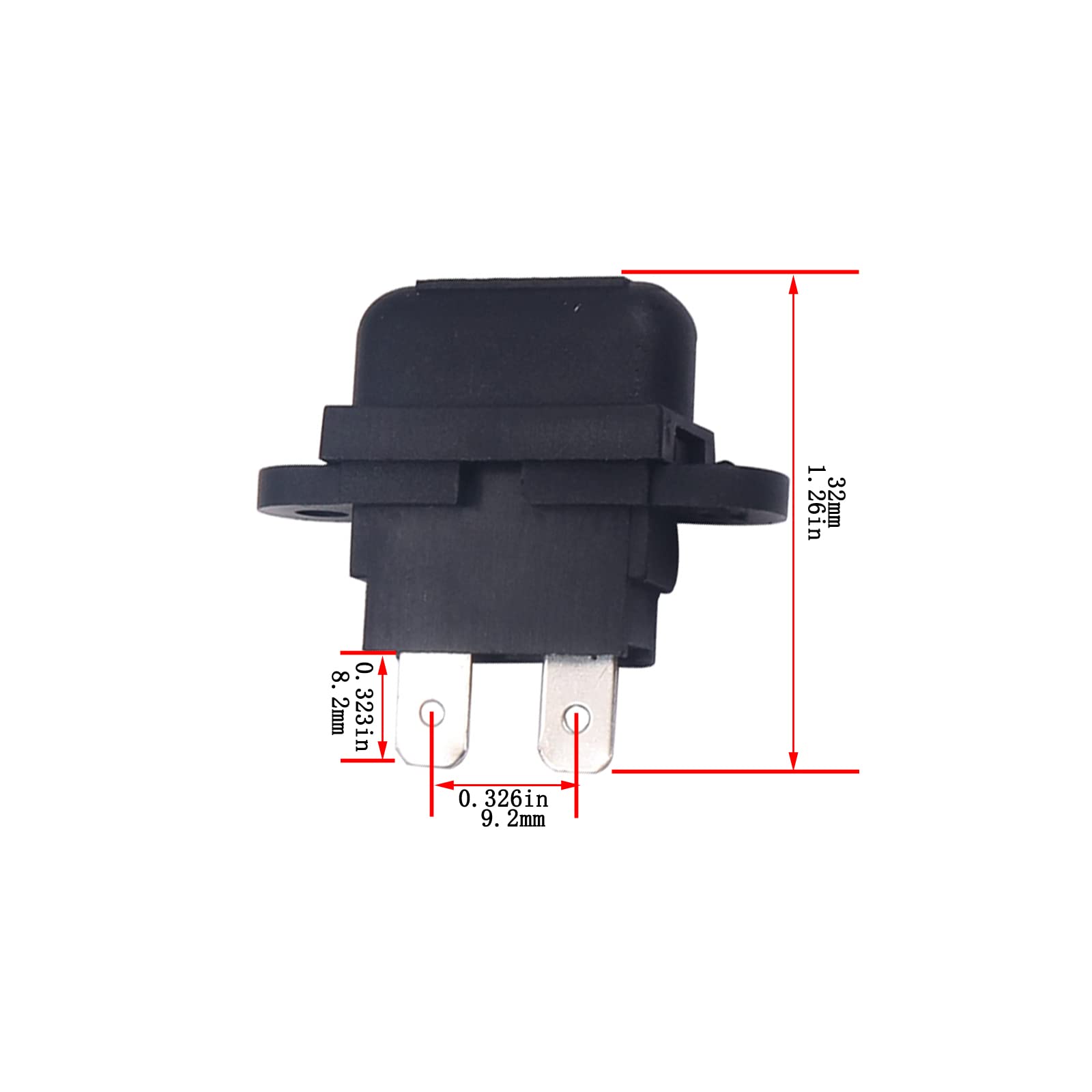 Auto ATC Blade Standard Fuse Holder with Cover - 10 Pack for Car, Boat, Truck & SUV - Waterproof Protection for Electrical Systems | Perfect for Marine, RV & Automotive Applications