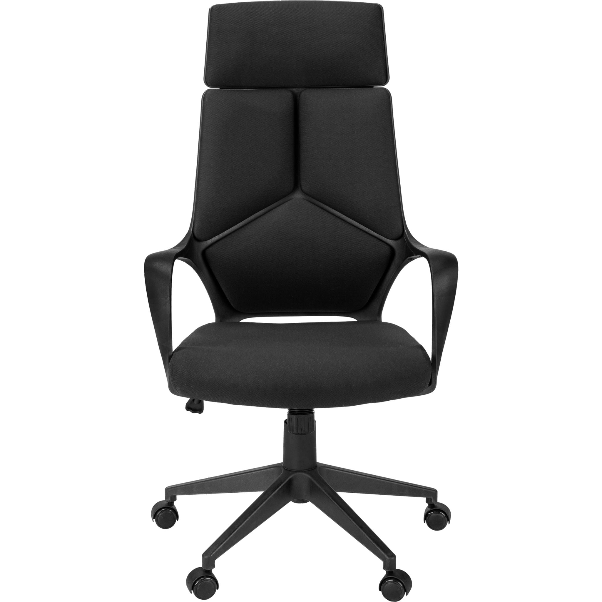 Ergonomic Adjustable Office Chair with Lumbar Support - Black - Perfect for Home Office, Gaming, and Workspace Comfort