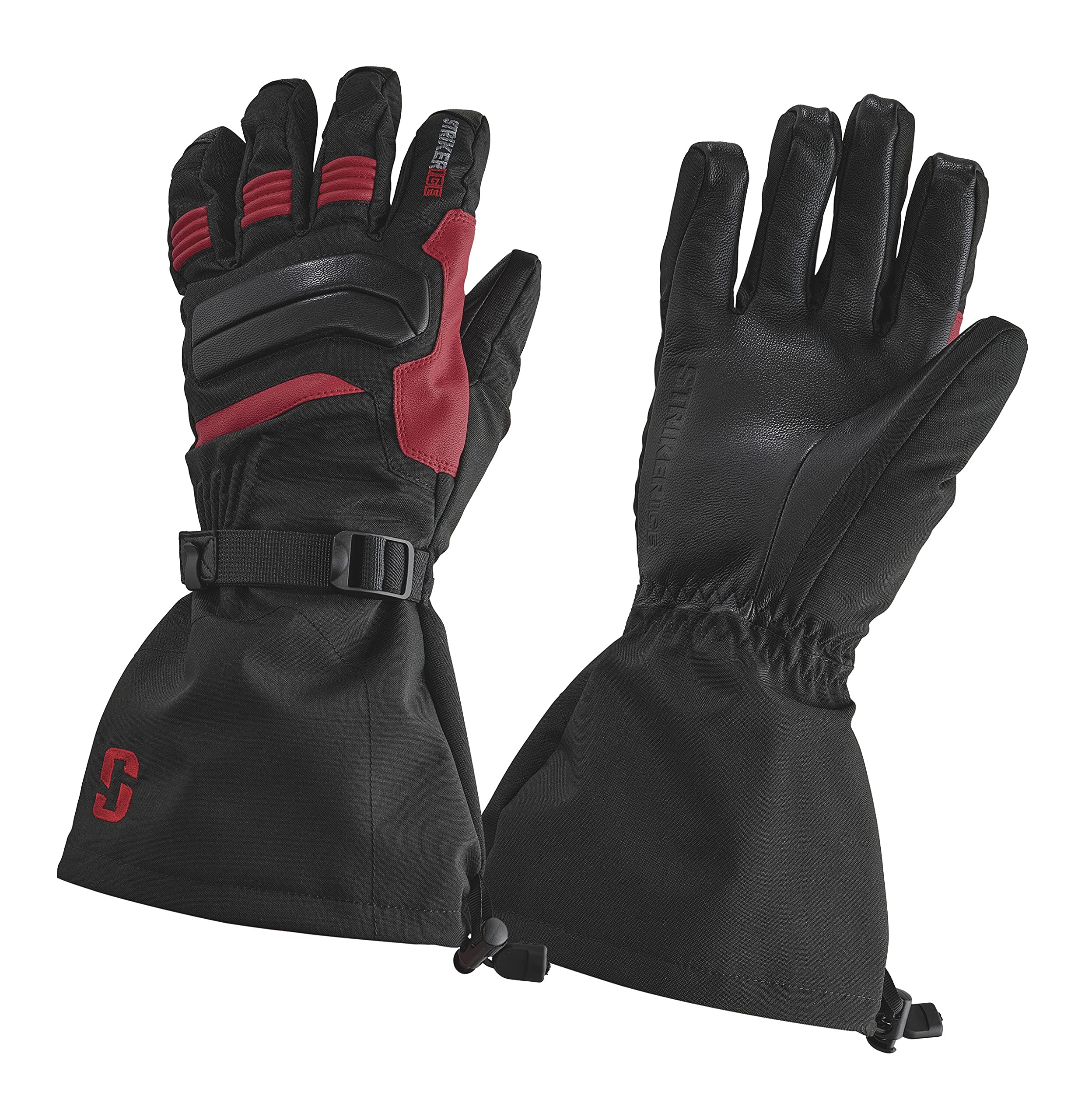 Striker Men's Defender Waterproof Breathable Insulated Ice Fishing Gloves - Adjustable Wrist & Gauntlet Closure for Cold Weather Fishing & Outdoor Activities