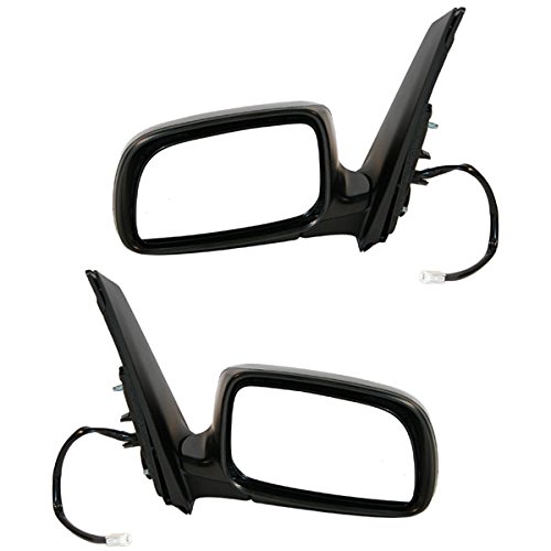 2004-2009 Toyota Prius Hatchback Power Heated Manual Folding Side Mirrors - Replacement Pair for Enhanced Visibility & Safety in Rain/Snow Conditions