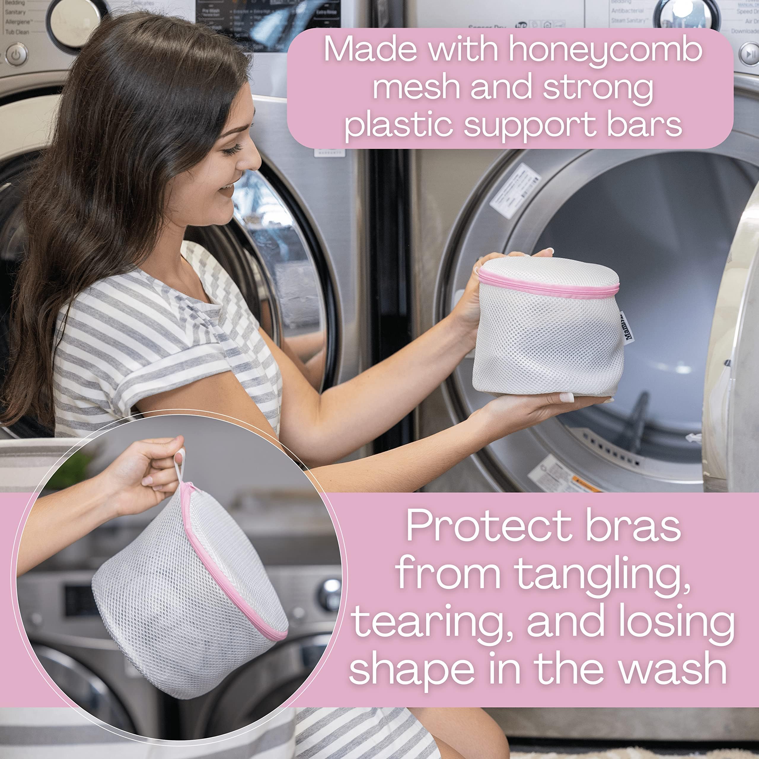 Mesh Laundry Bags for Delicates - Washing Machine Bra Protector & Lingerie Wash Bags - Perfect for Bras, Underwear, Socks & Swimwear (Set of 3) | Gentle Care for Hand Wash & Machine Wash Cycles