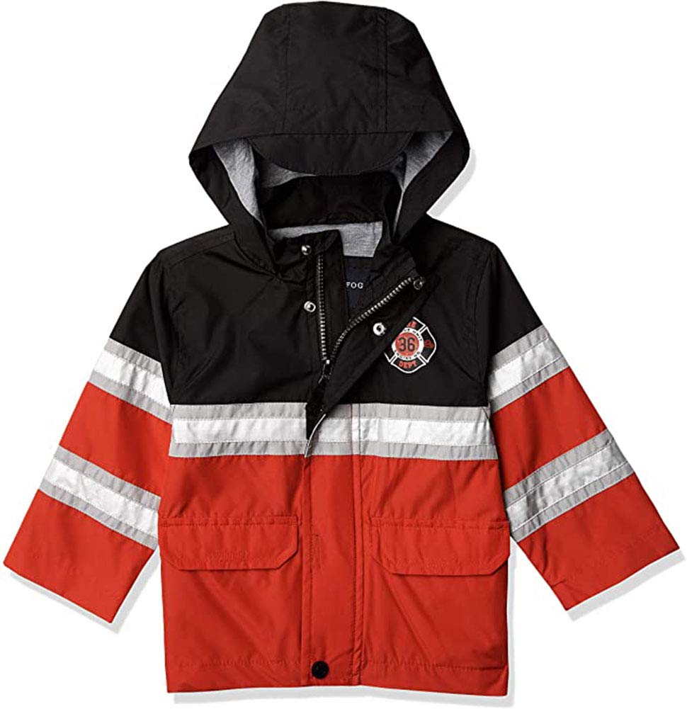 London Fog Boys' Little Man Rain Slicker Waterproof Raincoat for Kids - Lightweight & Durable Outdoor Jacket for Rainy Days, School, and Playtime