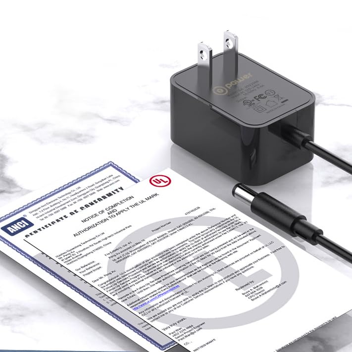 T POWER DC Power Adapter Charger for Black & Decker LEDLIB Lamp 3100397 - Fast Charging Supply Cord | Perfect for Home, Office & Workshop Lighting