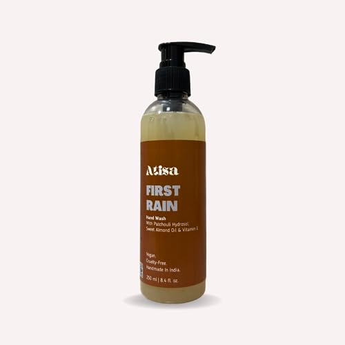 Atisa First Rain Hand Wash - Moisturizing & Refreshing Liquid Soap for Soft Skin | Perfect for Home, Kitchen, and Bathroom Use