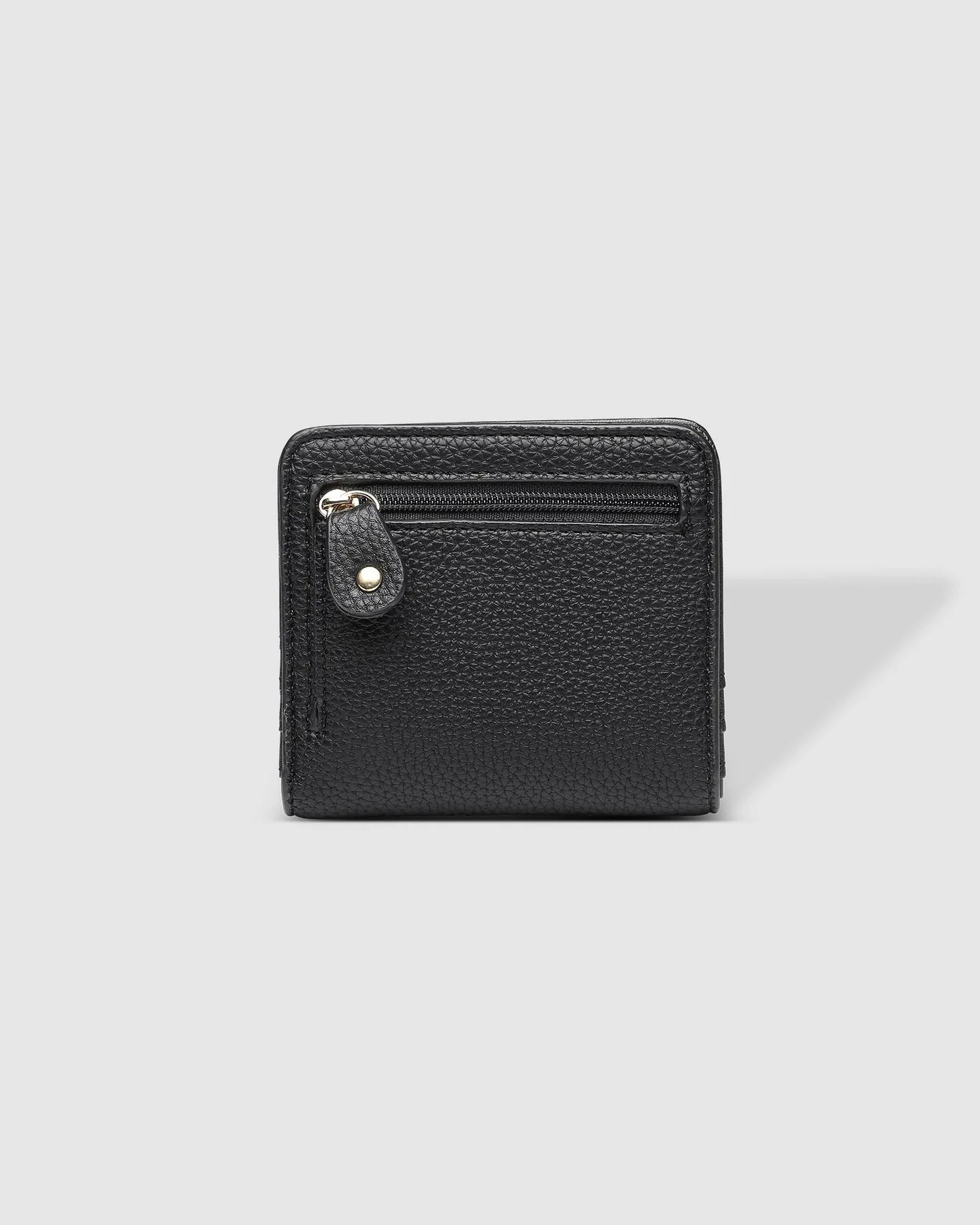 Louenhide Lily Black Leather Wallet for Women - Stylish & Slim RFID Blocking Bifold Wallet - Perfect for Everyday Use, Travel, and Gift Giving
