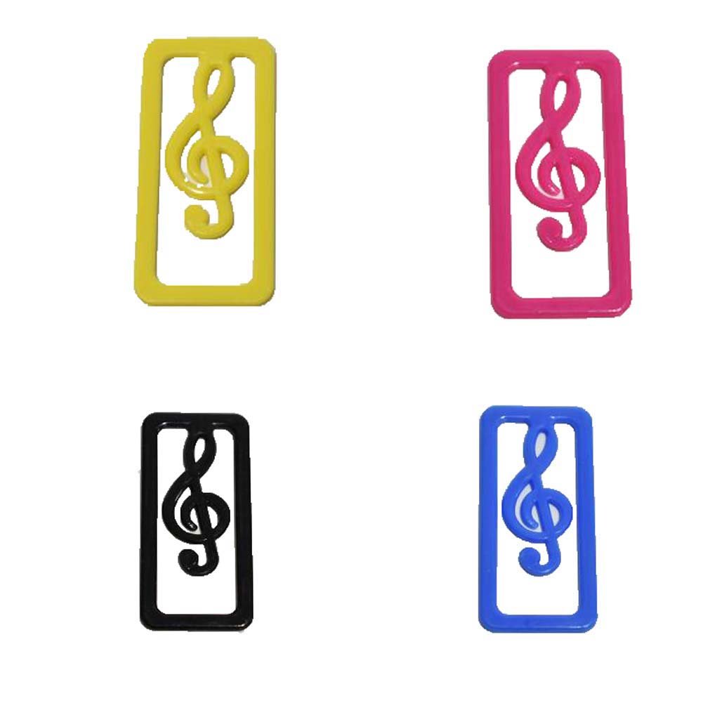 24-Piece Music Note Paper Clips - Colorful Binder Clips for Office, School & Crafting - Perfect for Organizing Documents, Sheet Music & DIY Projects