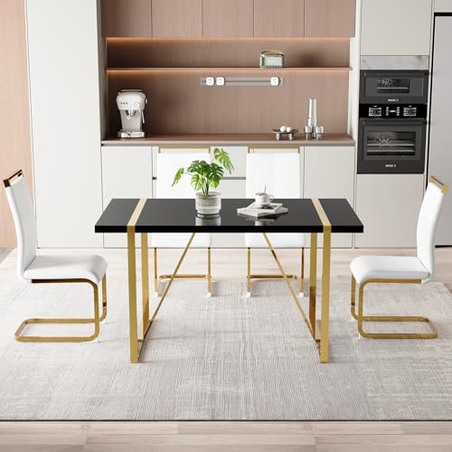 Black Table + White Chairs