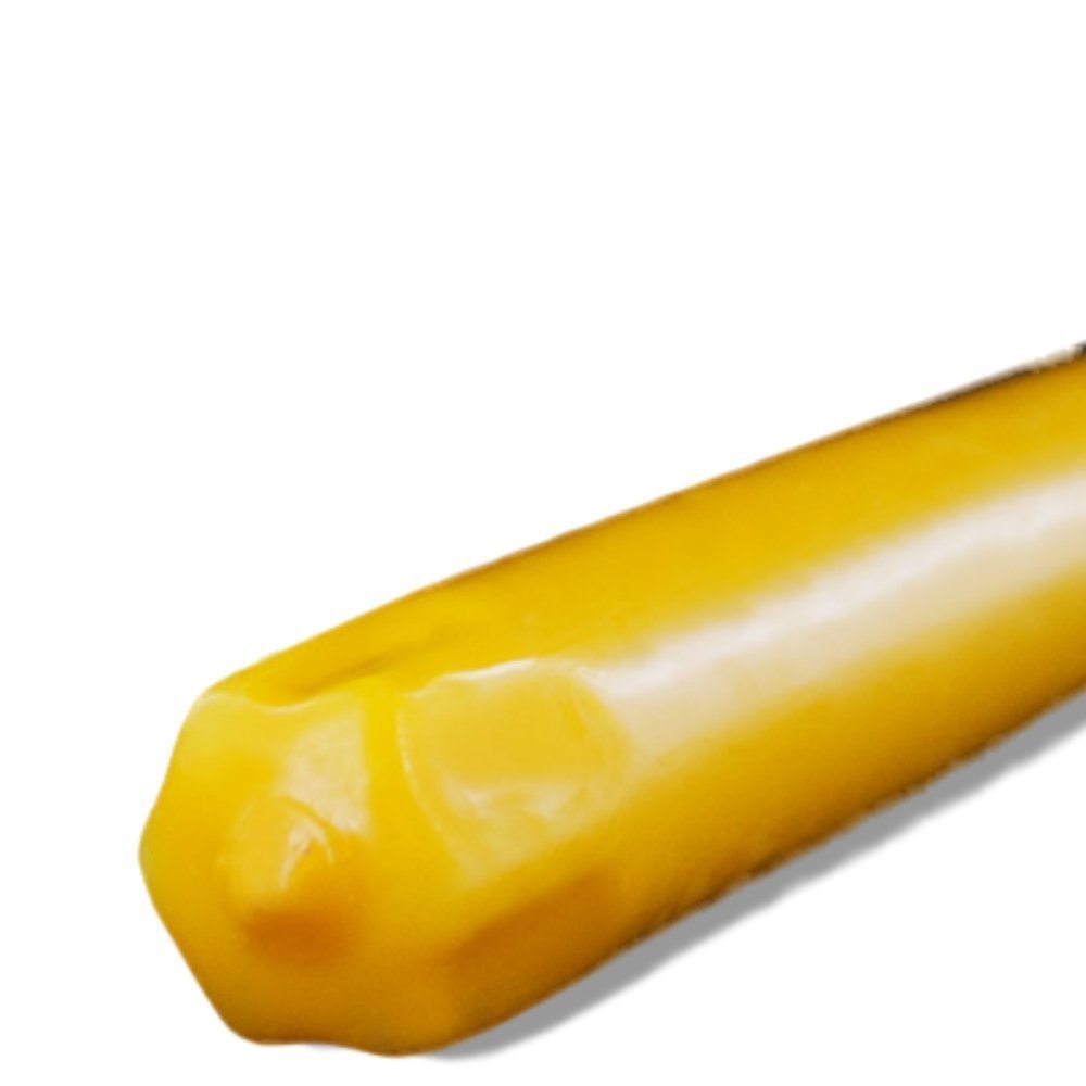 Premium 12 Inch Elegant Taper Candles - Bulk Pack of 144 Individually Wrapped Daffodil Yellow Candles for Weddings, Dinner Parties & Home Decor | D'light Online