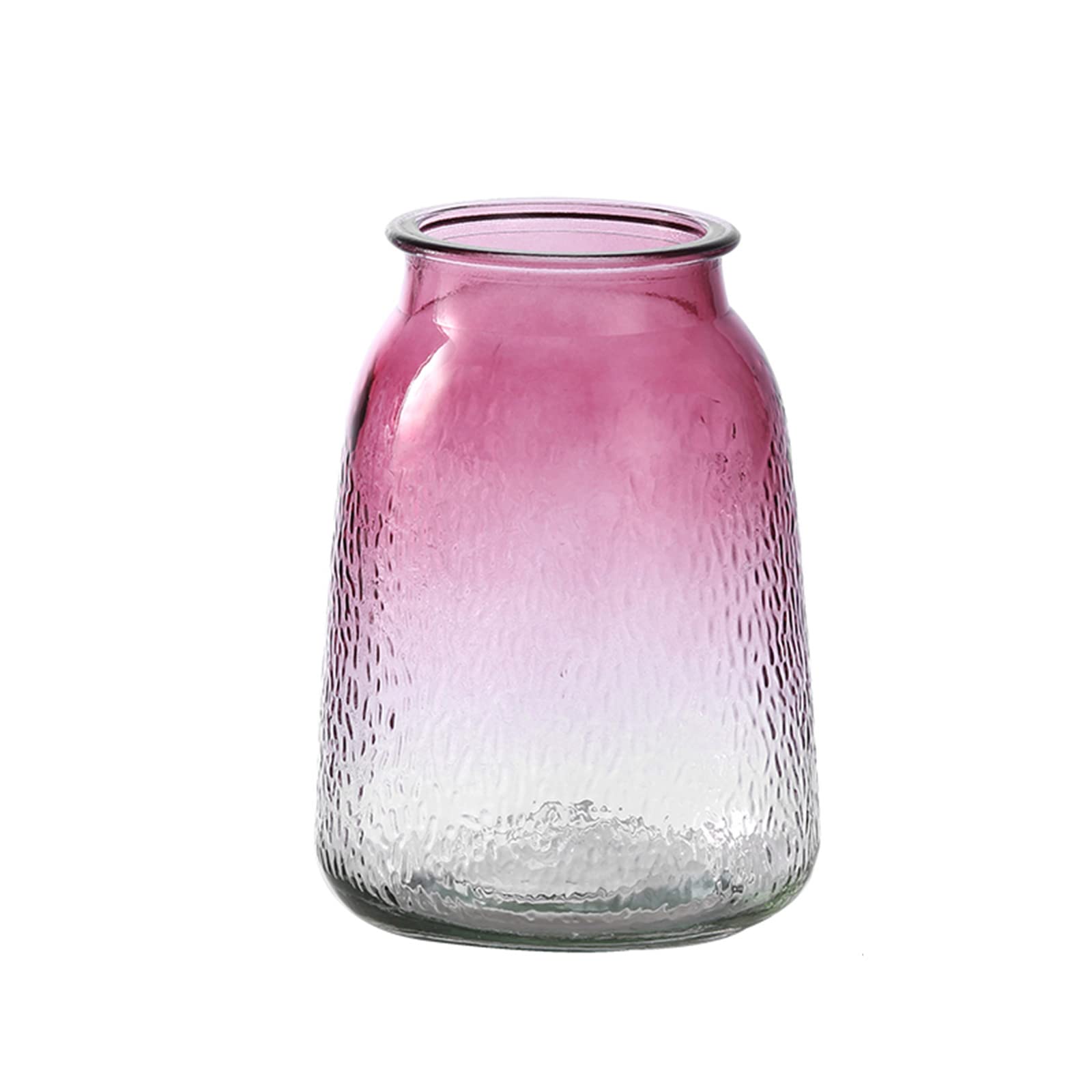 Elegant Glass Vases for Home & Office Decor - 18cm & 20cm Small Decorative Vases for Flowers, Centerpieces, and Desktop Display - Perfect for Living Room, Wedding, and Gift Giving (Color: Ivory)