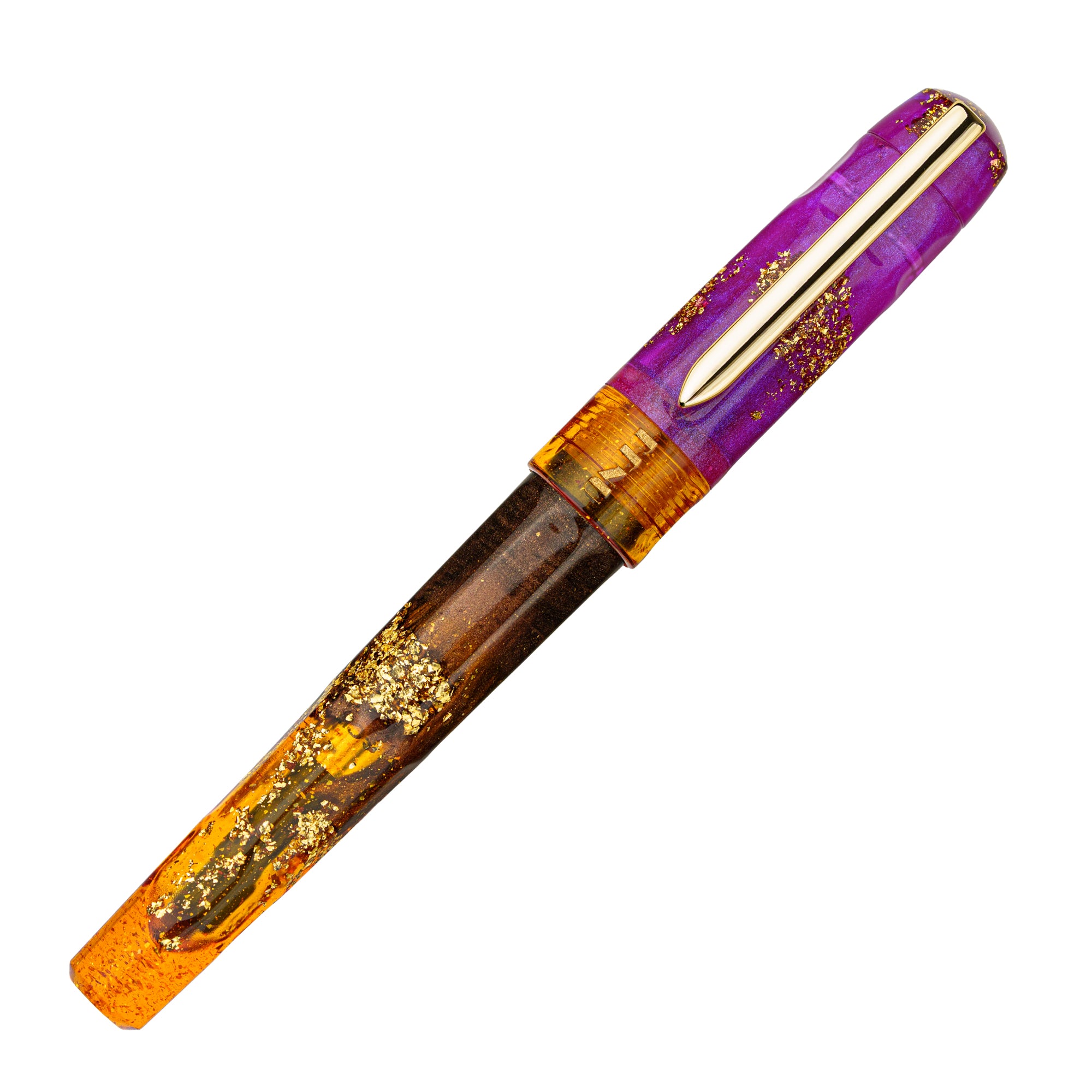 Benu Talisman Fountain Pen - Premium Ametrine Gemstone Luxury Writing Instrument for Collectors & Professionals - Perfect for Gifts, Calligraphy & Elegant Office Use