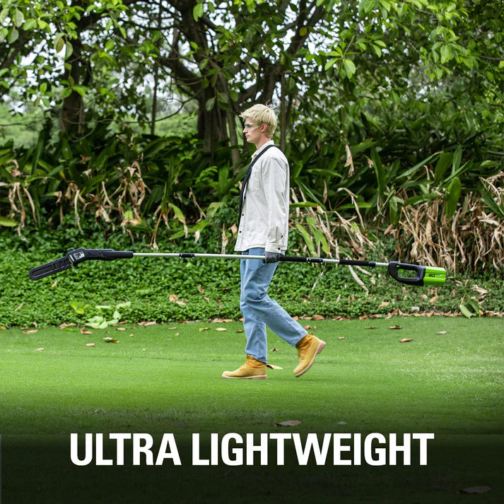 80V 18-Inch Cordless Battery Chainsaw & 10-Inch Pole Saw Combo Kit with 4.0Ah Battery & Rapid Charger - Perfect for Tree Trimming, Landscaping, and DIY Yard Work