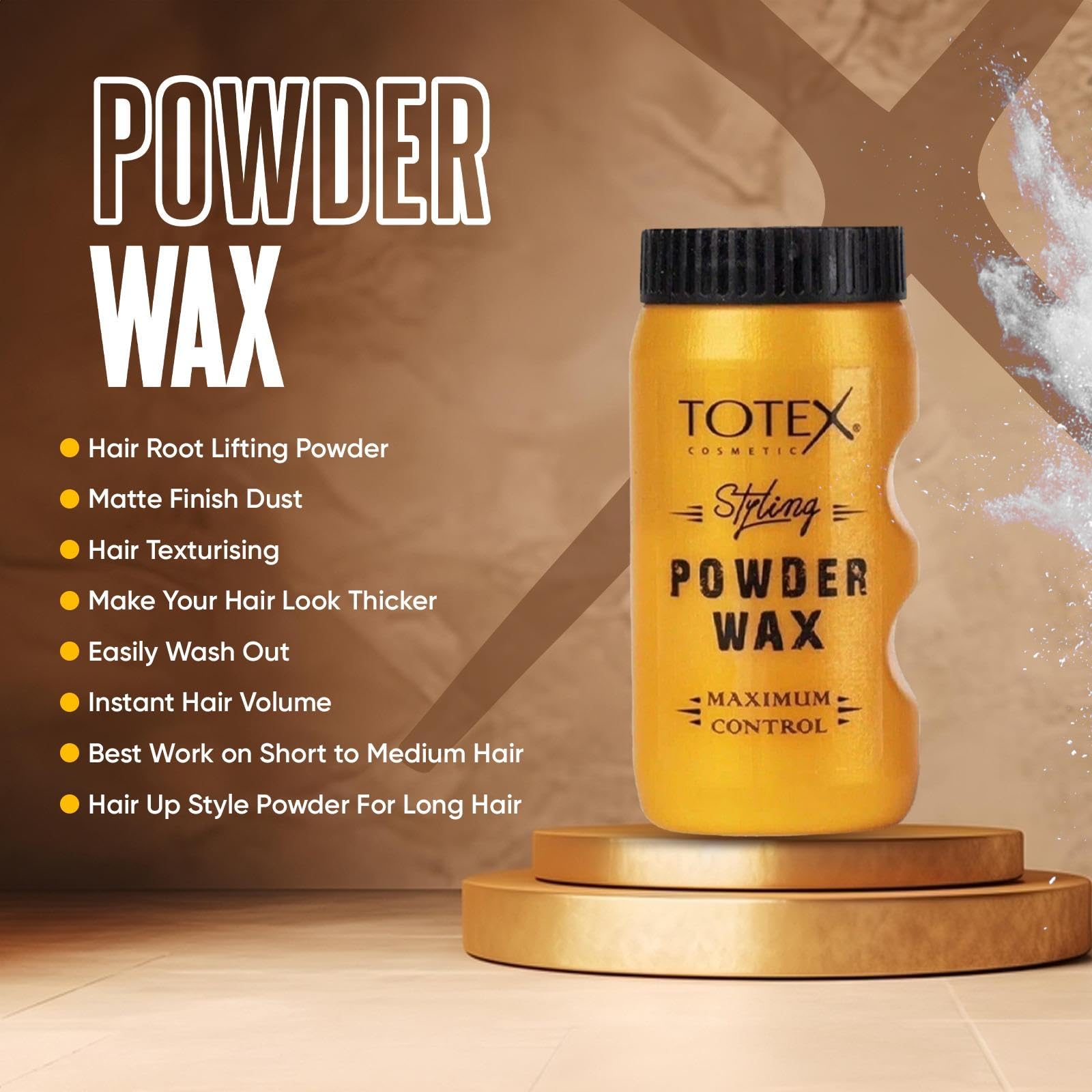 Matte Hair Styling Powder Wax - Unscented Thickening & Volumizing Texture Powder for Men & Women - Flexible Hold, Dye-Free, 20g (Pack of 1) - Perfect for Beach Waves, Messy Looks & Everyday Volume