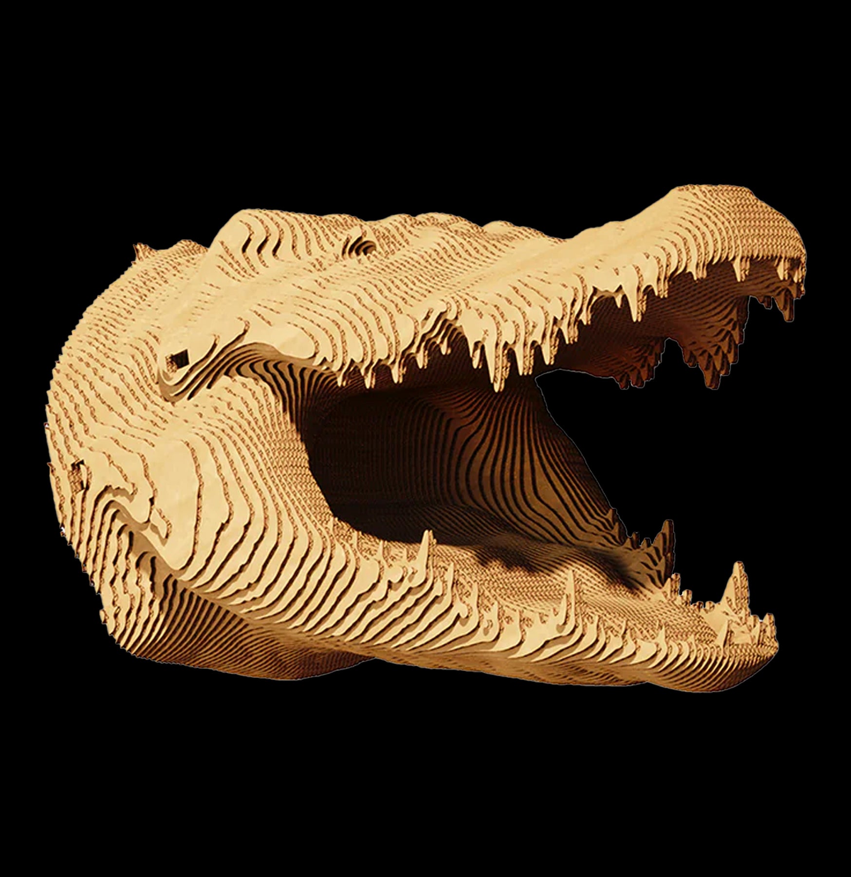 3D Crocodile Puzzle for Adults & Kids - Challenging DIY Animal Model Kit for Home Decoration & Educational Fun - Perfect for Family Bonding & STEM Learning Activities
