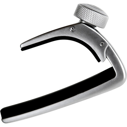 D'Addario NS Capo Pro - Premium Guitar Capo in Silver for Acoustic & Electric Guitars - Perfect for Live Performances & Studio Recording