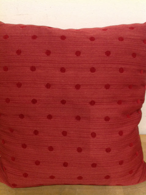18 Inch Red Circle Decorative Throw Pillow - Soft & Stylish Home Decor for Living Room, Bedroom, or Sofa