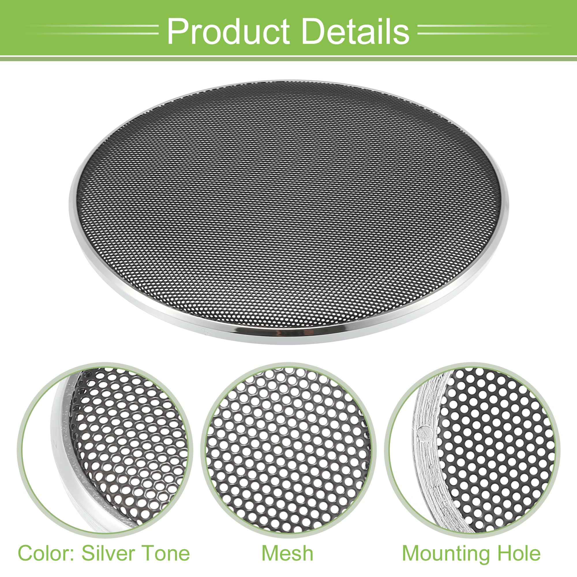 ACROPIX Universal 6 Inch Car Speaker Grills - Round Mesh Cover for 6